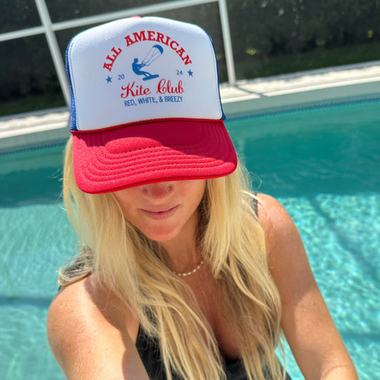 'All American Kite Club' Foam Trucker Hat